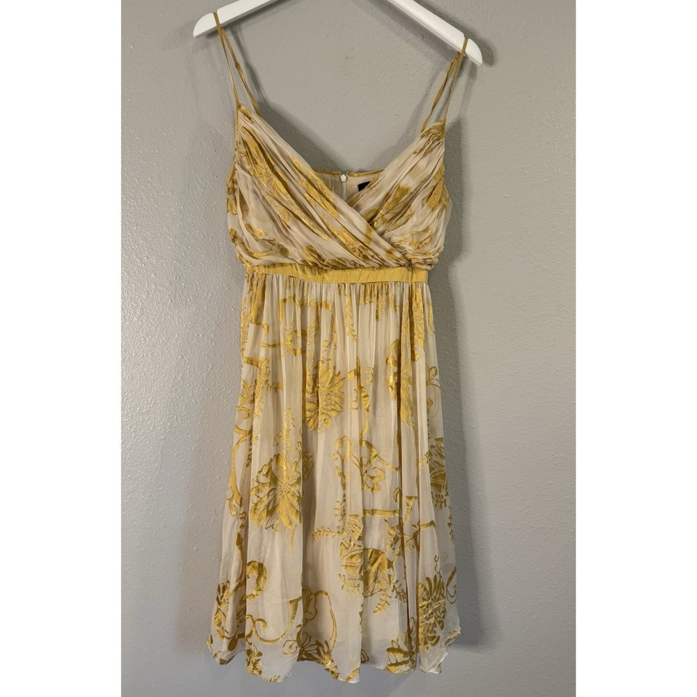 Arden B Silk Blend Floral Burnout Devore Midi Dress Whimsigoth Y2K Size 10